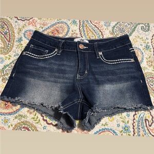 YMI Women's Denim Shorts - Dark Blue